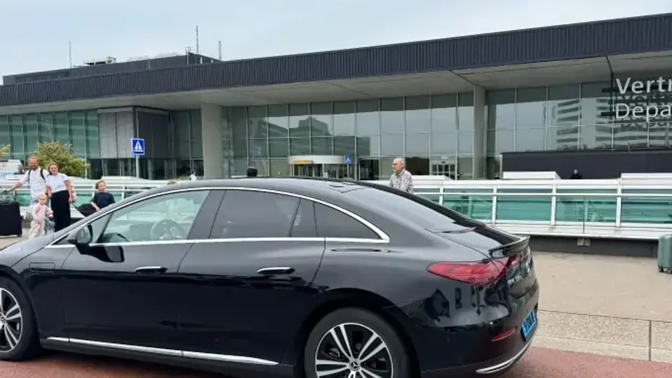 Taxi Utrecht vehicle at Amsterdam Airport Schiphol