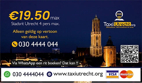 visitekaartje Taxi Utrecht